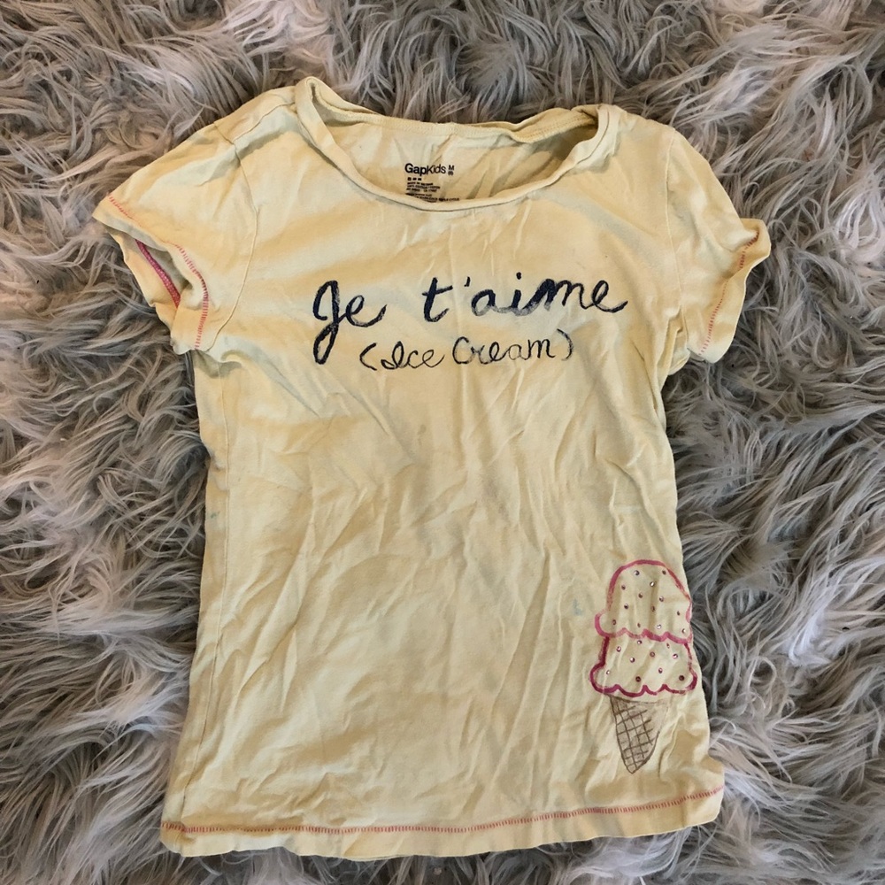 Girls gold top